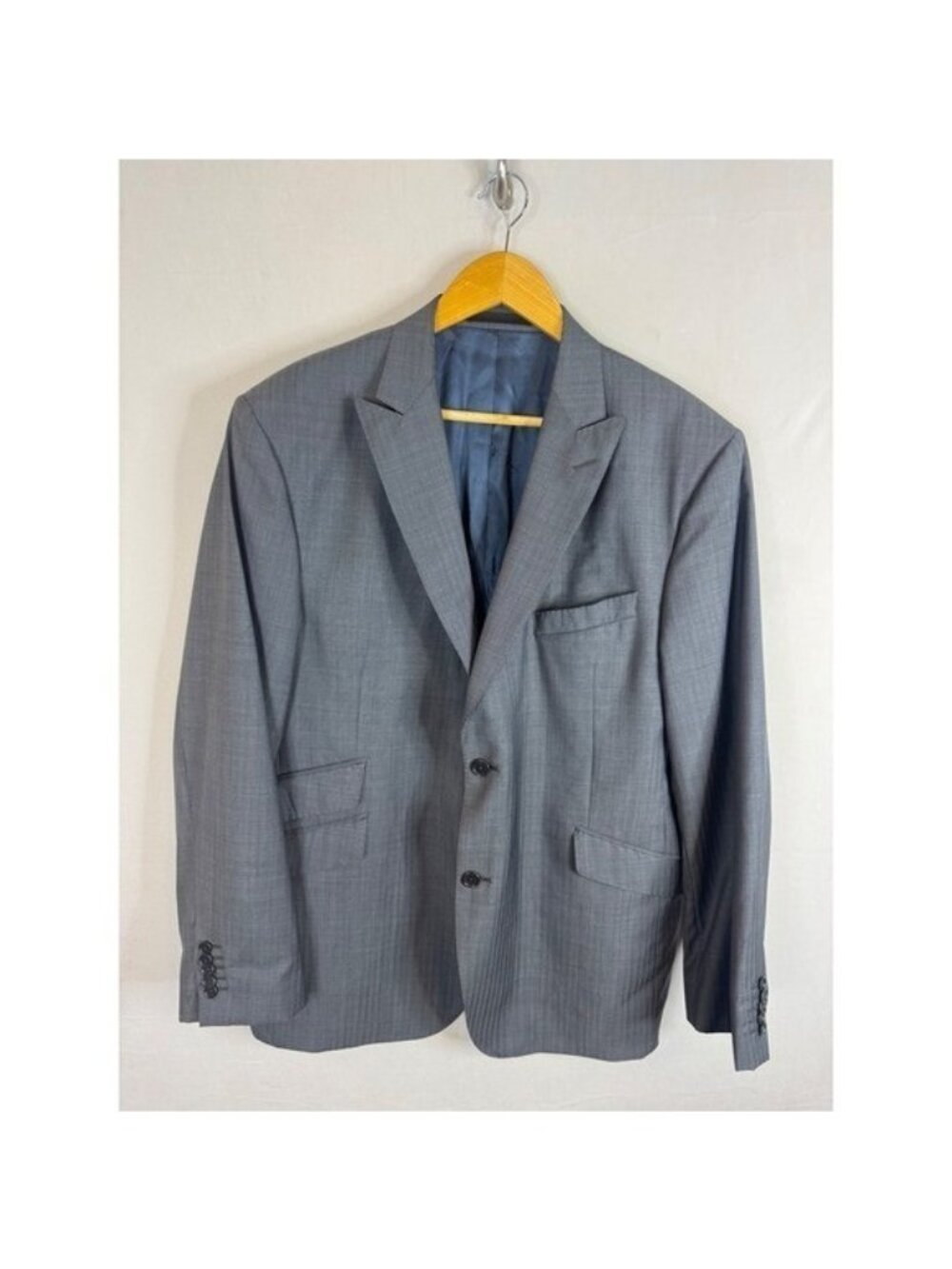 Austin Reed Signature Grey Super 110s Wool Blazer Sport Coat 46R